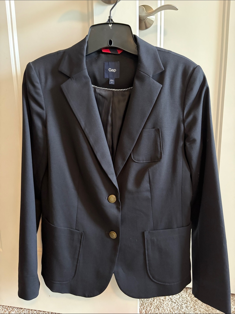 GAP Women's Black Classic Two-Button Blazer